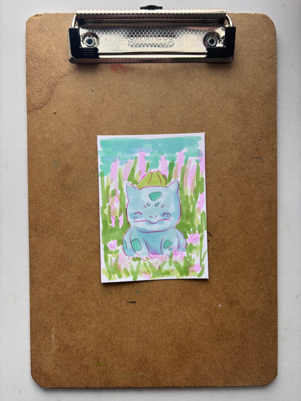 “Bulbasaur” Pokemon aceo art card