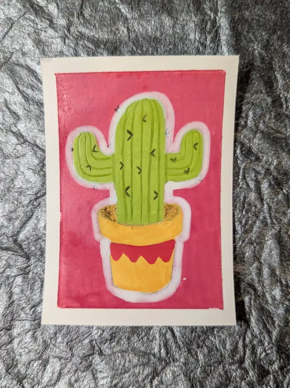 Captive Cactus aceo art card