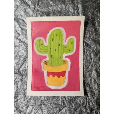Captive Cactus aceo art card thumbnail 1