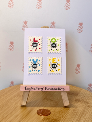 Soot Sprite LOVE aceo art card thumbnail 2