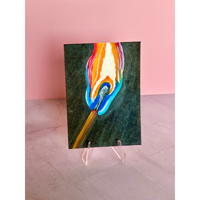 Spark of Life- Series Fire and Smoke 7/7 aceo art card thumbnail 1