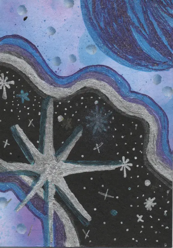 Starry Dreams aceo art card