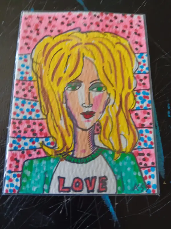 Maggie Abstract Woman aceo art card