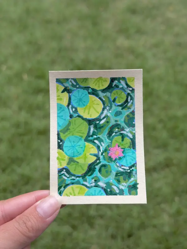 Lily Pads - Gardens by the Bay aceo art card