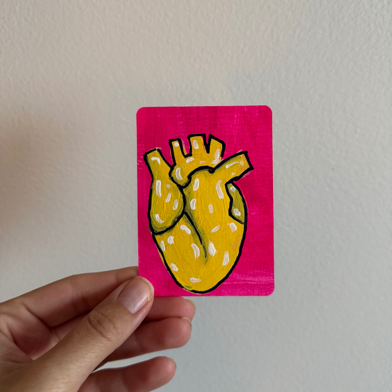 Original Anatomical Heart ACEO | Heartstrings #5/9 aceo art card