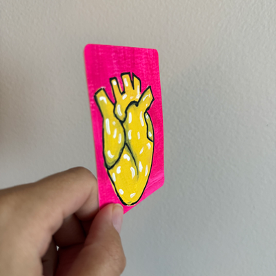Original Anatomical Heart ACEO | Heartstrings #5/9 aceo art card thumbnail 2