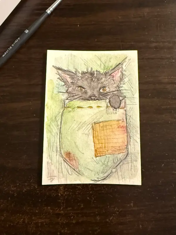 Pocket Void aceo art card