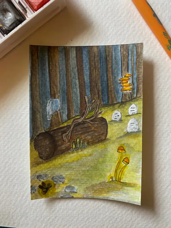 Sacred Space aceo art card