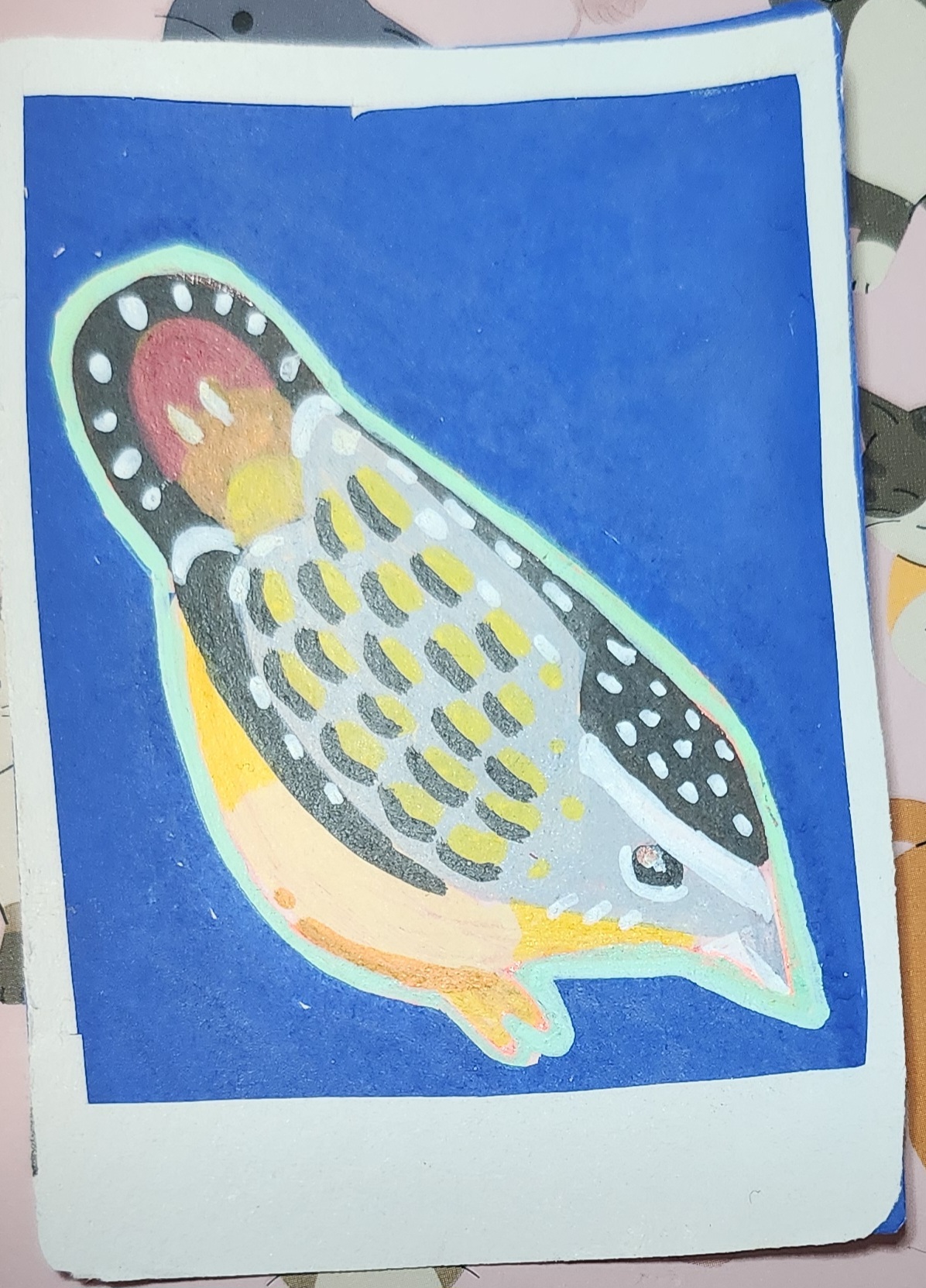spotted pardalote aceo art card
