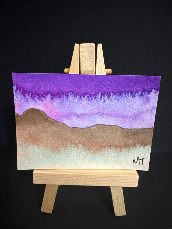 November Sky No 6 aceo art card