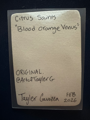 Blood Orange Venus aceo art card thumbnail 2