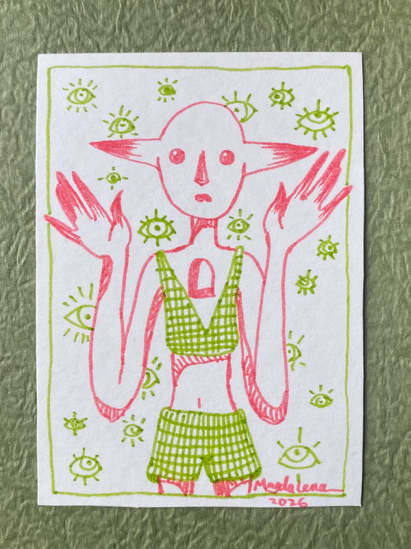 Watchful Eyes aceo art card