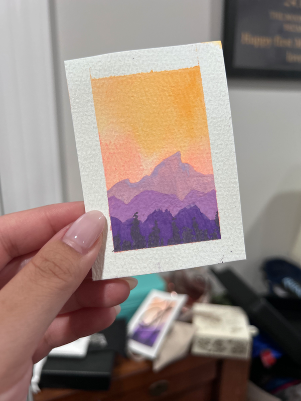 Twilight Ridge aceo art card