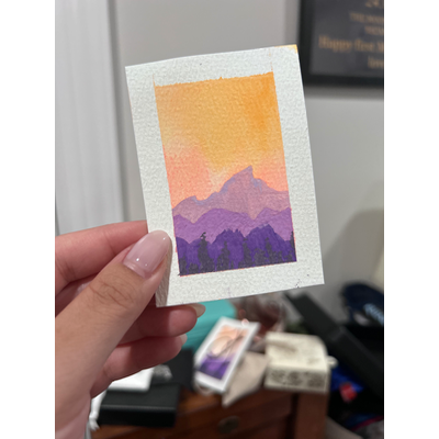 Twilight Ridge aceo art card thumbnail 1
