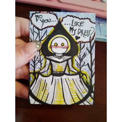 Flatwoods Monster Cryptid #3 aceo art card thumbnail 1