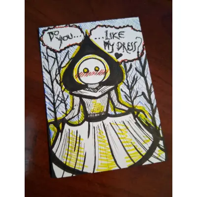 Flatwoods Monster Cryptid #3 aceo art card thumbnail 2