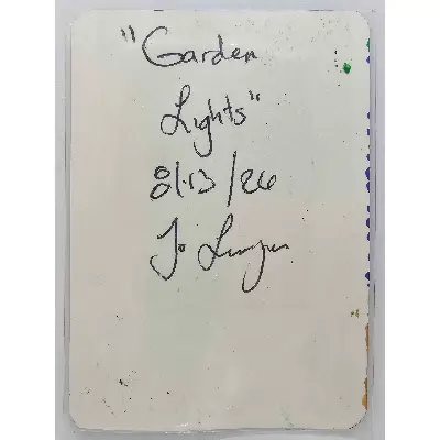 Garden Lights aceo art card thumbnail 3