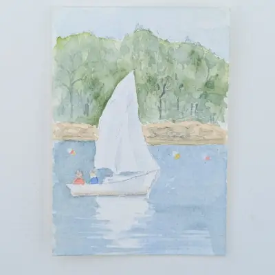 Boothbay aceo art card thumbnail 3