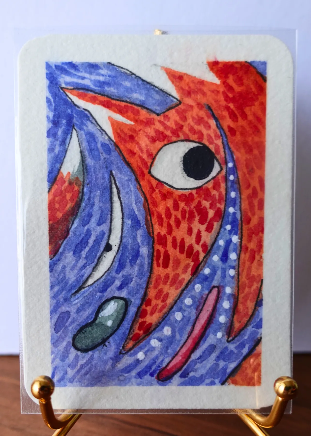 Fox aceo art card