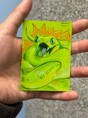 Venom aceo art card thumbnail 1