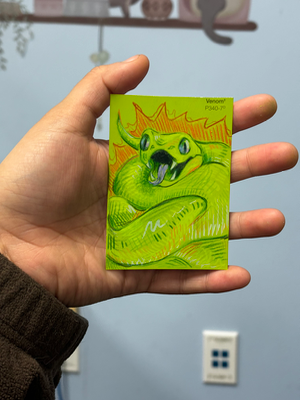 Venom aceo art card thumbnail 2