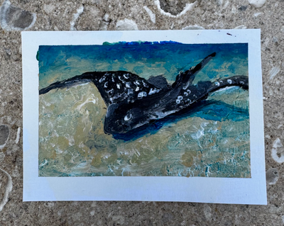 Ray of Sunshine aceo art card thumbnail 2