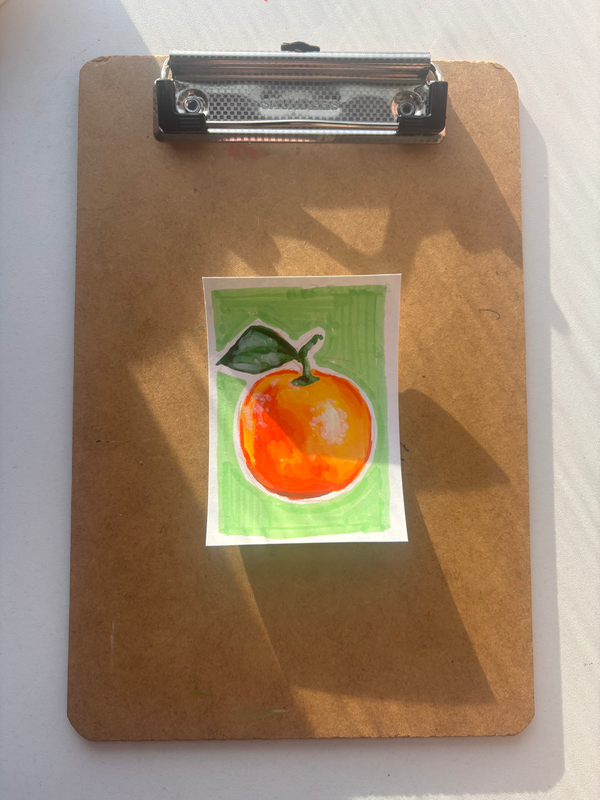 “Fruitful Orange” aceo art card