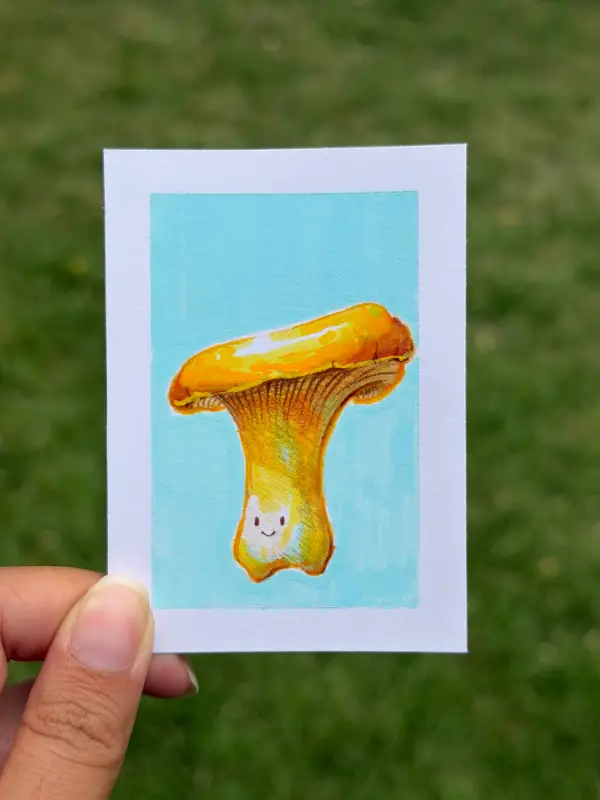 Chanterelle Cutie aceo art card