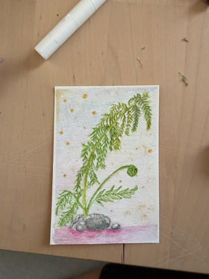 Unfurling aceo art card thumbnail 1