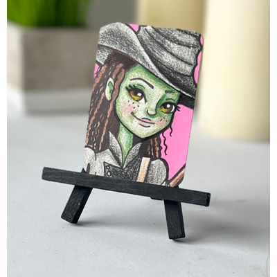 Elphaba aceo art card thumbnail 1