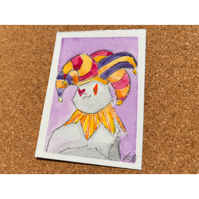 the Jester aceo art card thumbnail 2