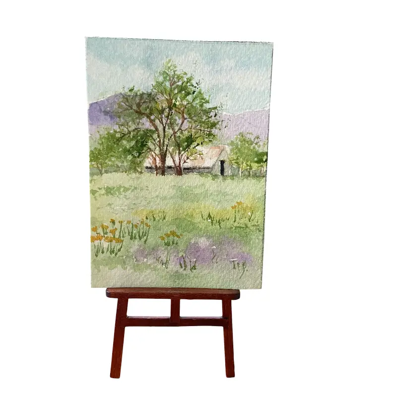 Country Barn aceo art card