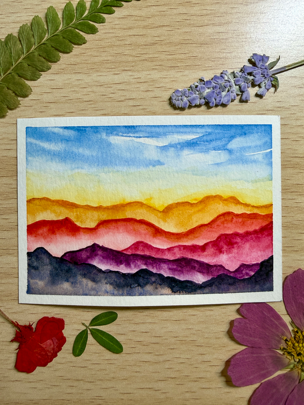 Layers of Light aceo art card