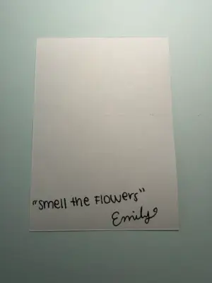 Smell the flowers aceo art card thumbnail 2