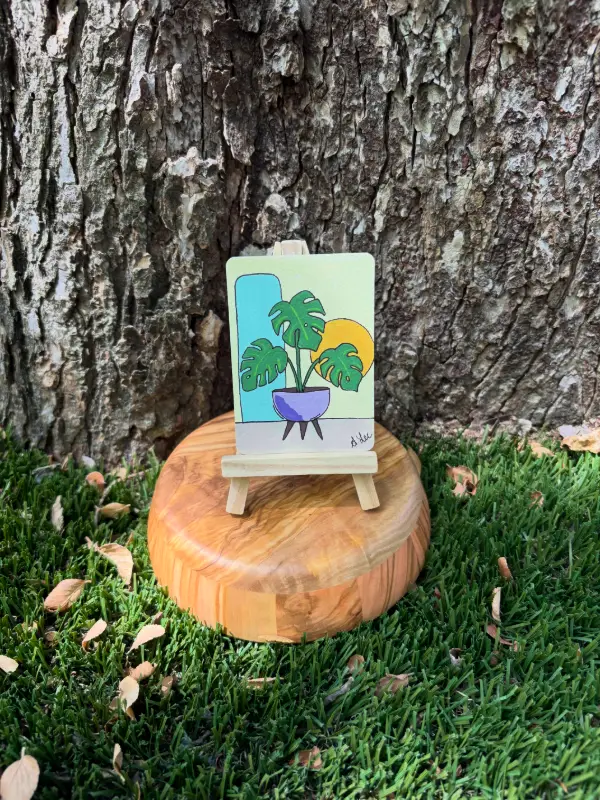 Monstera MCM aceo art card