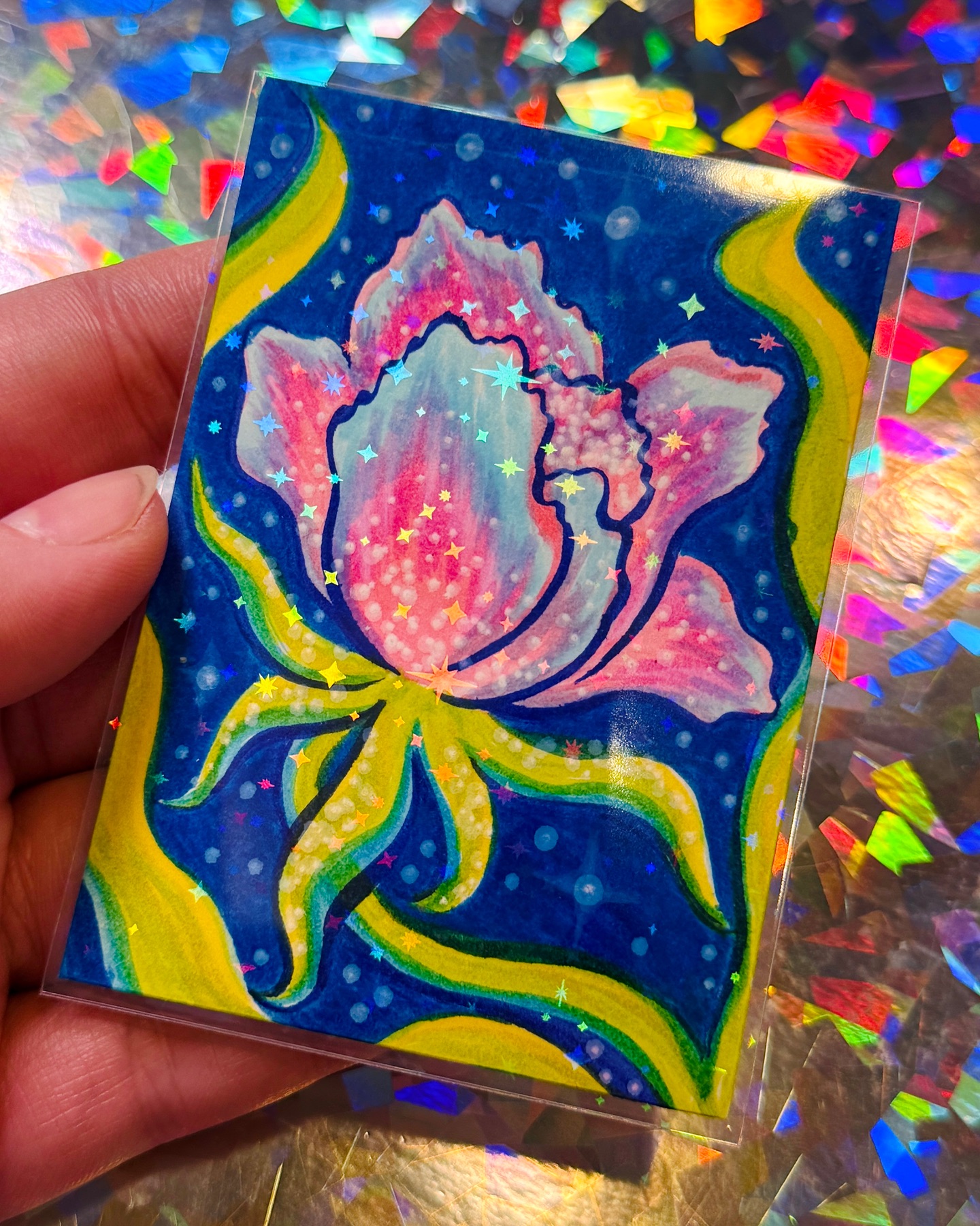 Fleur Celeste No. 6 aceo art card