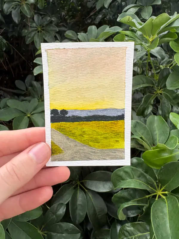 At a Crossroads aceo art card