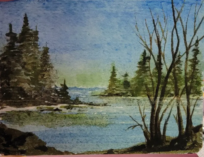 Solitude aceo art card