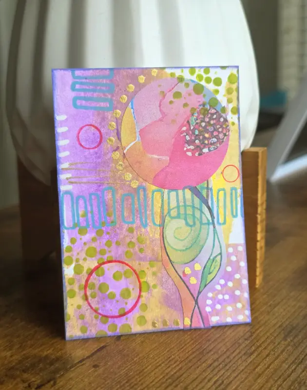 Candy Orbit aceo art card