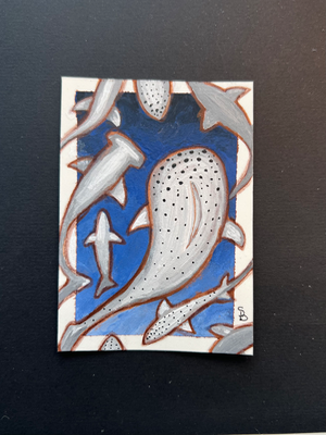 Shark tank aceo art card thumbnail 2