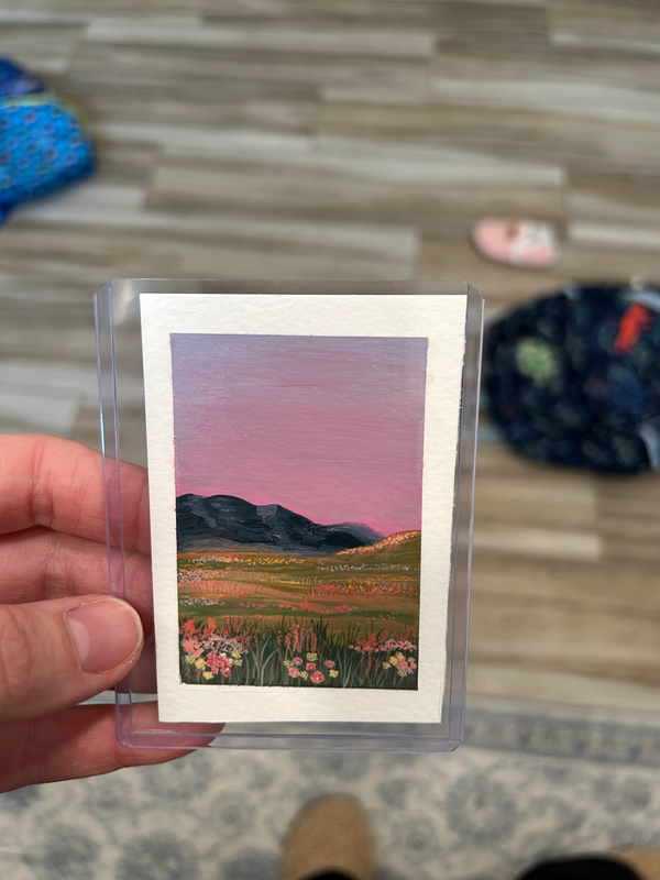 Springtime Sunrise aceo art card