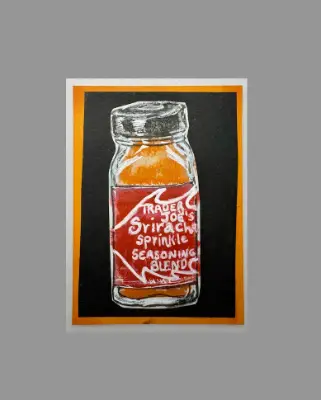 Siracha Sparkle aceo art card thumbnail 2