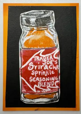 Siracha Sparkle aceo art card thumbnail 1