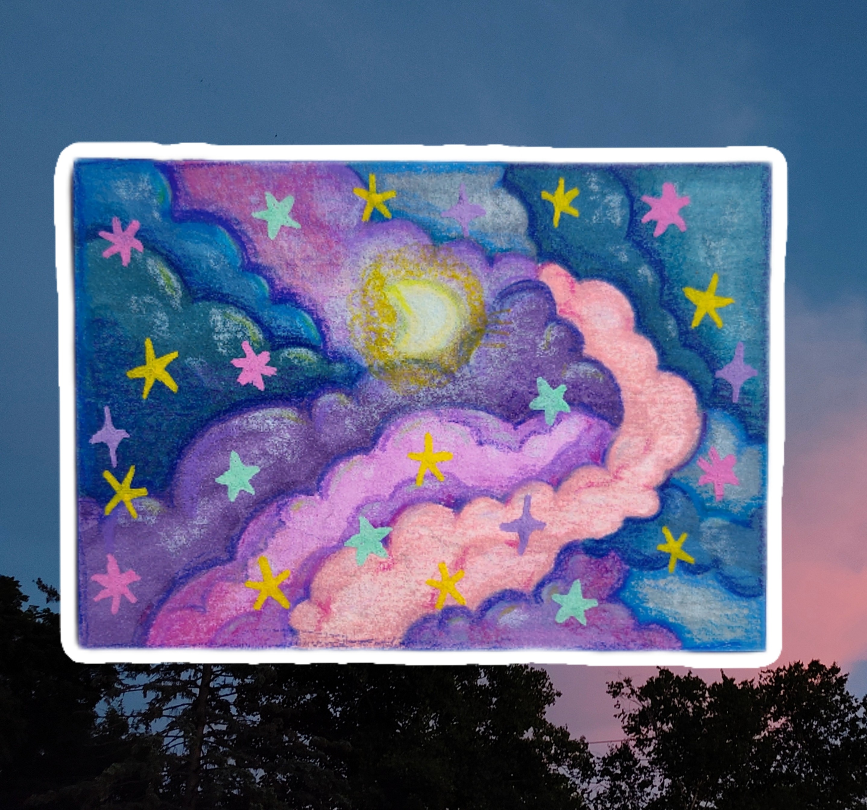 Dreamy Night aceo art card
