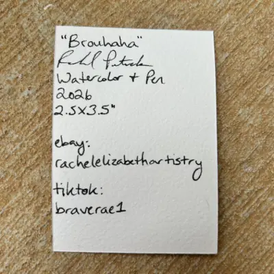 Brouhaha aceo art card thumbnail 2