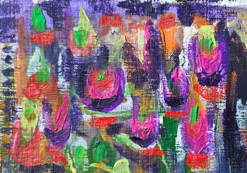 Underground Toenails aceo art card