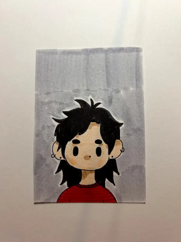 Portrait 8 aceo art card