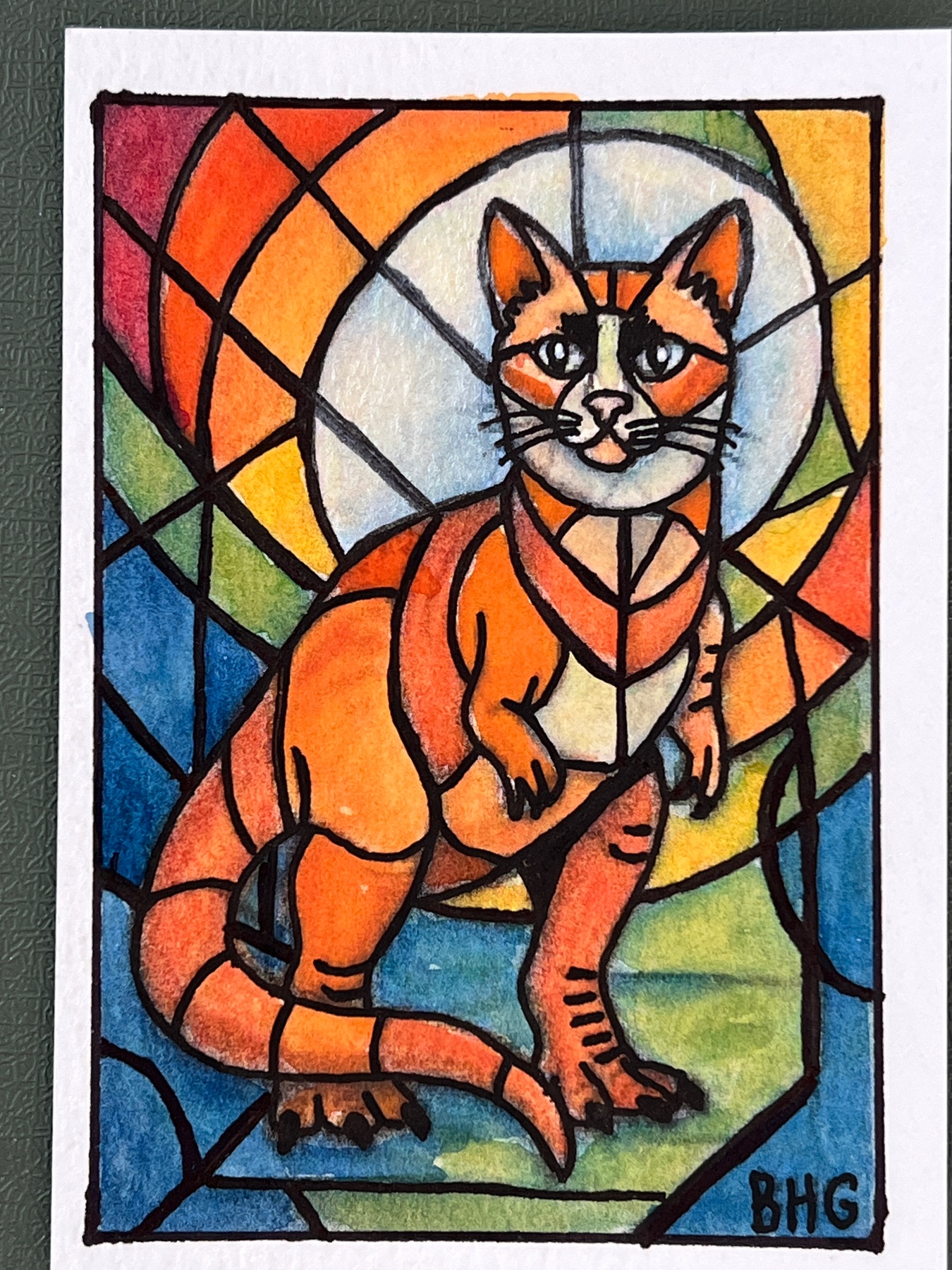 Catasaurus Rex #1 aceo art card