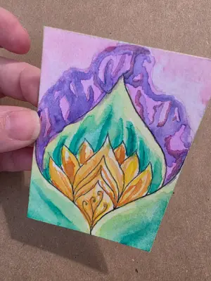 Bloomsday aceo art card thumbnail 2