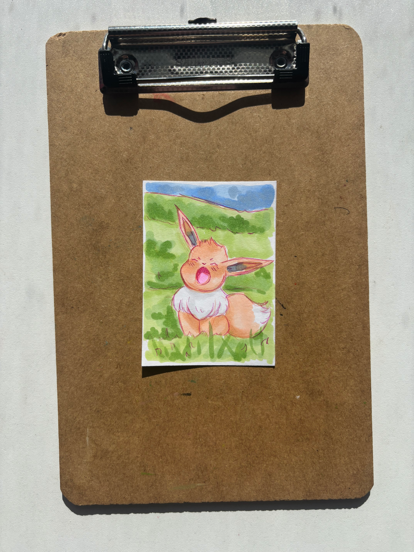 “Eevee” Pokemon aceo art card